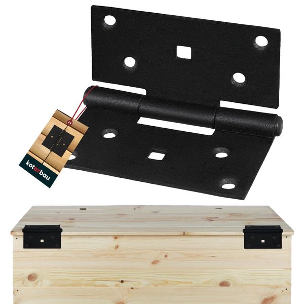 Kotarbau® Cerniere Pieghevoli 90 X 95 Mm In Acciaio Verniciato A Polvere Cerniere Per Ante Di Armadi Cerniera Per Pianoforte Cerniera Per Porte Cerniera Per Ante Di Armadi Cerniera Per Mobili Cerniera Per Finestre Cerniera Per Casse-image