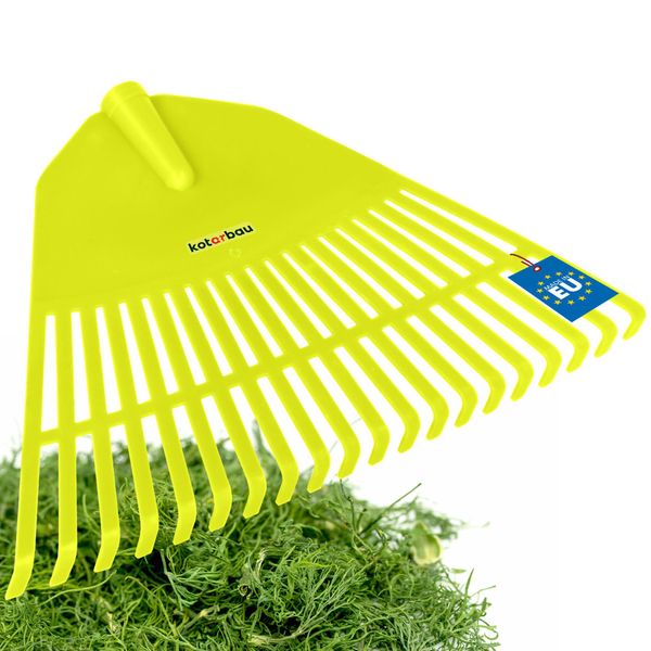 Kotarbau® Rastrello Per Foglie In Plastica Senza Manico Verde Celeste 300 X 450 Mm Rastrello A Ventaglio Rastrello Per Foglie In Plastica Rastrello Per Foglie Grande Rastrello Per Giardino Rastrello Per Prato Rastrello Per Giardino Largo Rastrello In Plastica Rastrello Per Giardino-image