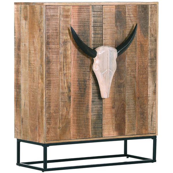 Kommode Gutmann Factory, Beige (Natur, Braun), B:100Cm H:120Cm T:50Cm, Massivholz, Sideboards, Kommode-image