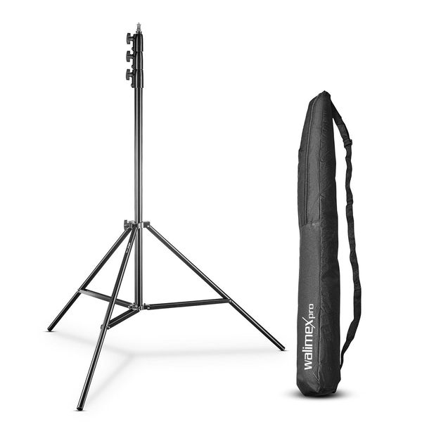 Walimex Pro Treppiede Per Lampade Air 355Cm Con Ammortizzazione Ad Aria-image