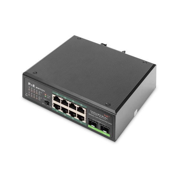 Switch Industriale Gigabit Poe+ Digitus DN-651110, 8 Porte, Non Gestito-image
