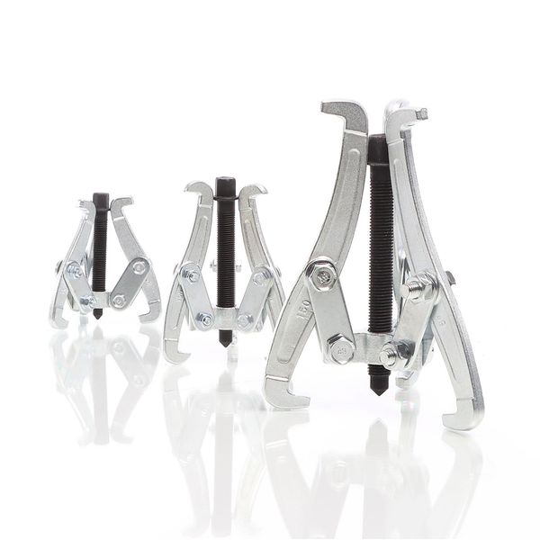 Estrattore A Griffe Wiltec 75 / 100 / 150 Mm, Set Di Estrattori Per Cuscinetti 3X Professionali Come Estrattore Interno-Esterno, Per Cuscinetti, Ruota Dentata, Puleggia-image
