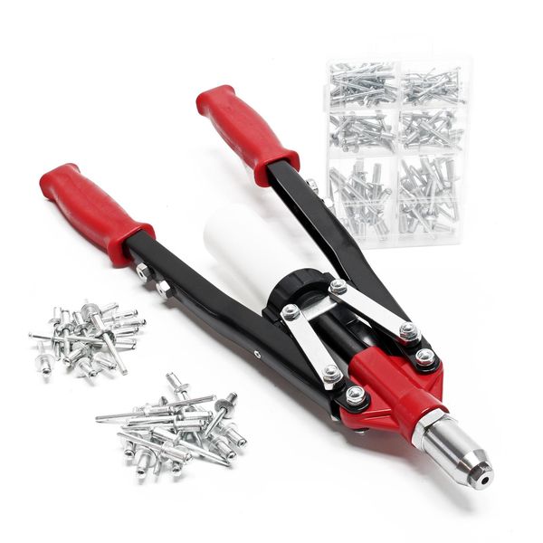 Pinze Per Rivettare Cieche Wiltec 150 Pezzi Con 5 Naselli 3,2-6,4 Mm, Set Di Pinze Per Rivettare Con Manici Antiscivolo, Set Per Rivettare Cieche, Pinze Per Rivettare-image
