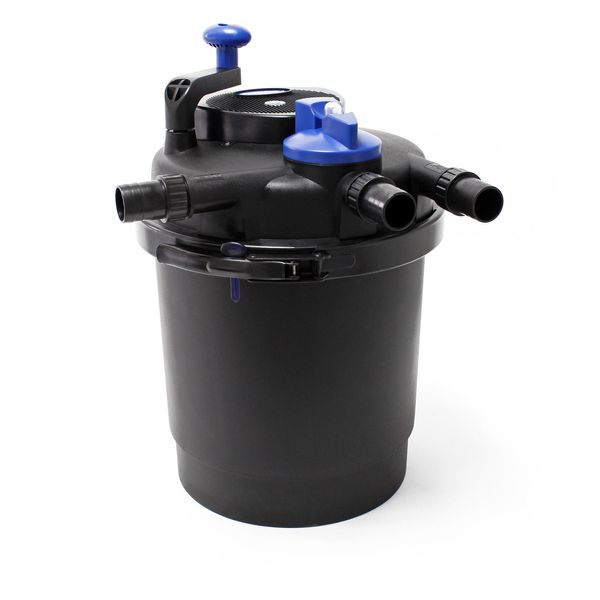 Sunsun CPF-2500 Filtro A Pressione Per Laghetti 6000 L/H / Unità Uvc 11 W, Filtro A Pressione Per Laghetti Fino A 6000 Litri, Chiarificatore Per Laghetti, Sistema Di Filtraggio-image