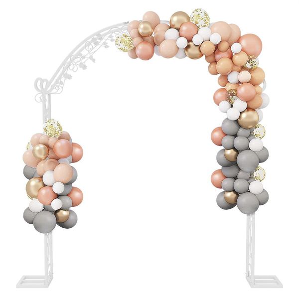 Wisfor Arco Di Nozze Sfondo Cornice Metallo Rosa Arco Arco Giardino Arco Fai Da Te Fiore Cornice Matrimonio Arco Per Ricevimento Di Nozze Decorazione All'aperto Al Coperto, 220X30X240Cm-image