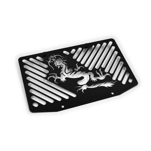 Coperchio Radiatore Zieger Compatibile Con Kawasaki ER-6 N | F Bj 2005-08 Dragon Nero-image