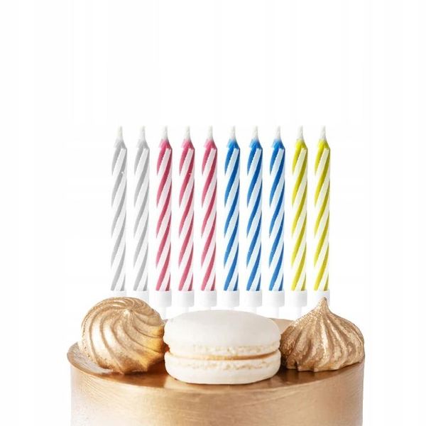 Candele Magiche Colorate Per Compleanno 10Pz-image