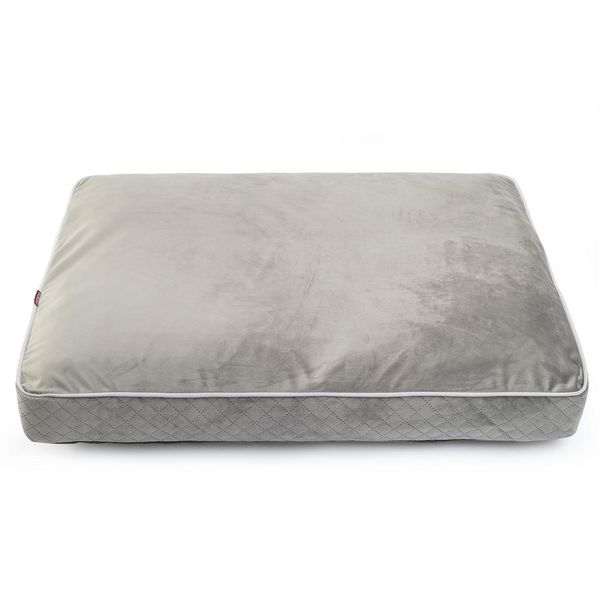 Cuscino Per Cani Con Memory Foam Per Cani Di Taglia Grande Lettino Per Cani Lavabile Suede Large Xl: 75 X 100 Cm Colore: Grigio (Velluto)-image