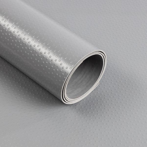 Pavimento In Pvc Dots Grey Larghezza: 120 Cm, Lunghezza: 150 Cm-image
