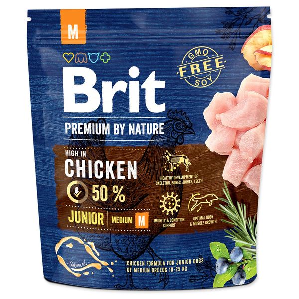 Brit Premium By Nature Junior M Medium 1 Kg-image