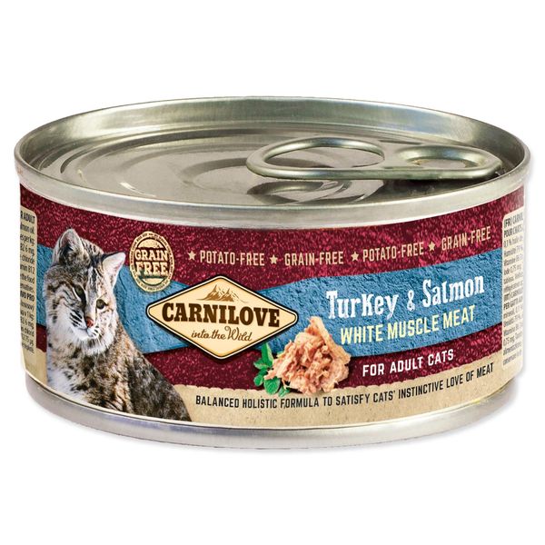 Carnilove Wmm Tacchino E Salmone In Scatola Per Gatti Adulti 100 G-image