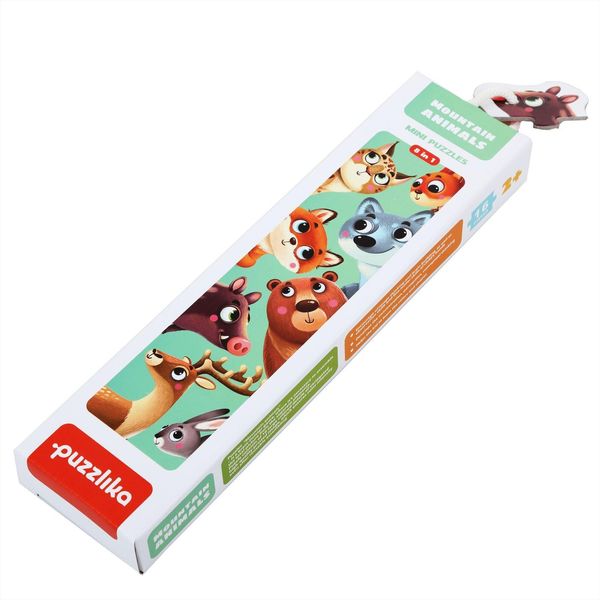 Animali Della Foresta: Puzzle Educativo 8 Animali: 16 Pezzi-image