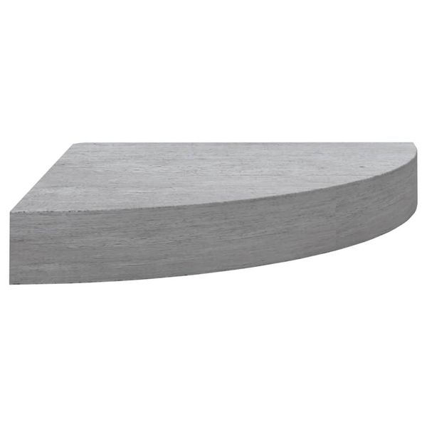 Syfax™ Mensola Angolare Grigio Cemento 25X25X3,8 Cm In Mdf-image