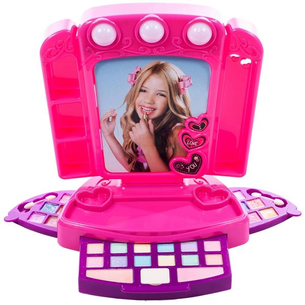 Set Da Trucco Malplay Per Bambini Con Specchio, Lavabile E Sicuro, Per Bambine Dai 3 Anni In Su-image