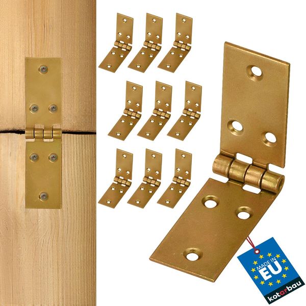 Kotarbau® Cerniera Per Cassa 100 X 25 Mm 10 Pz Cerniera Per Tavolo Arrotolata Cerniere Per Mobili Cerniera Per Mobili Zincata Cerniera Per Porta Cerniera Per Cassa Cerniere Per Armadio-image