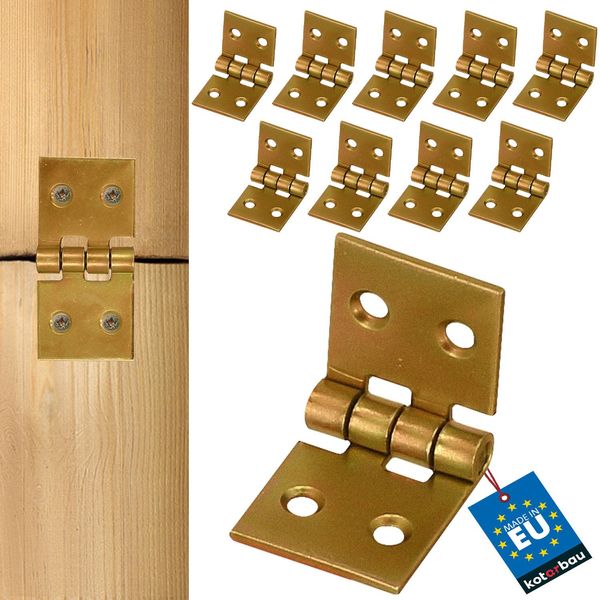 Kotarbau® Cerniera Per Cassa 50 X 25 Mm 10 Pz Cerniera Per Tavolo Arrotolata Cerniere Per Mobili Cerniera Per Mobili Zincata Cerniera Per Porta Cerniera Per Cassa Cerniere Per Armadio-image