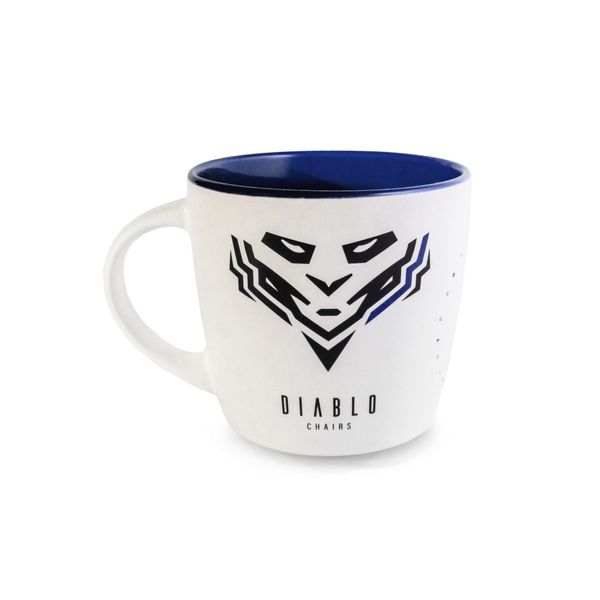 Mug Diablo Chairs Tazza In Ceramica Tazza Da Tè Tazza Da Caffè Tazza Da Bere 310 Ml, Colore: Bianco/Blu-image