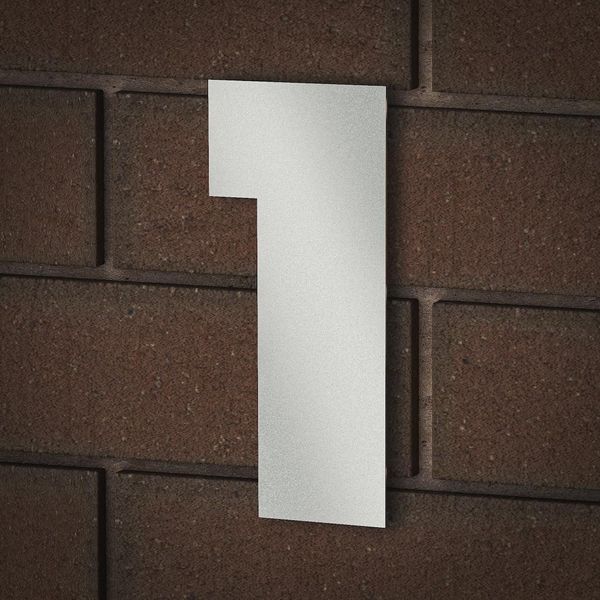 Numero Civico Numeri Cifre Numero Di Porta Numeri Civici Acciaio Inox KÖNigsprod, Strisce Adesive (4), 1-image