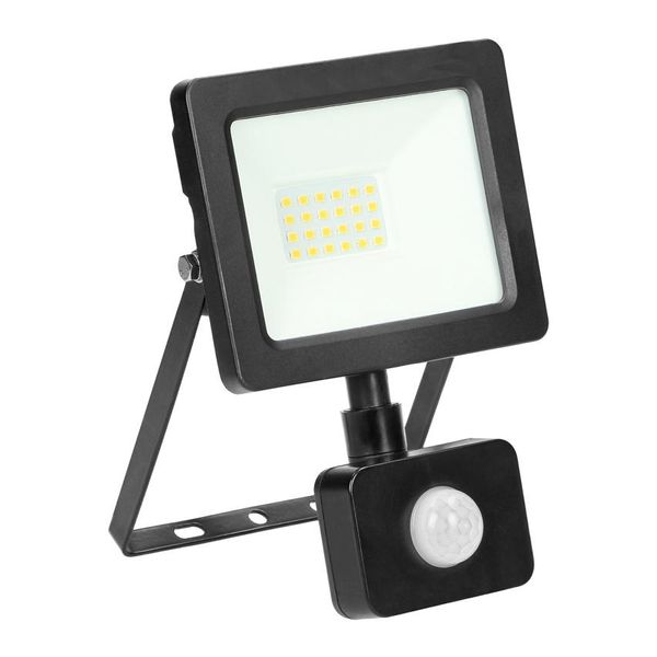 Proiettore Led Alled Con Rilevatore Di Movimento Pir 20W 4000K 1500Lm IP44 Nero-image
