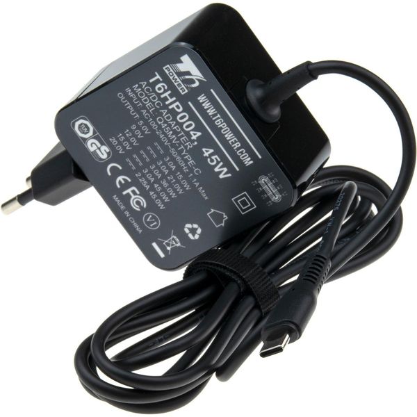 T6 Power Adattatore Universale Per Laptop, USB-C, 45W-image