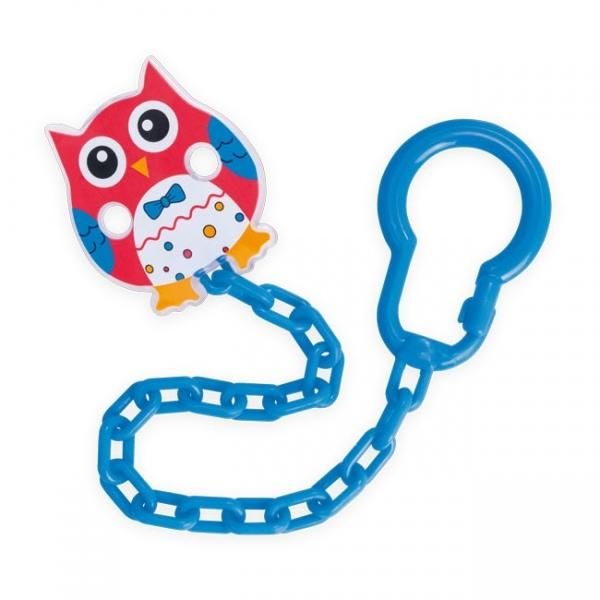 Catena Portaciuccio Canpol Babies - Gufo Blu/Rosso-image