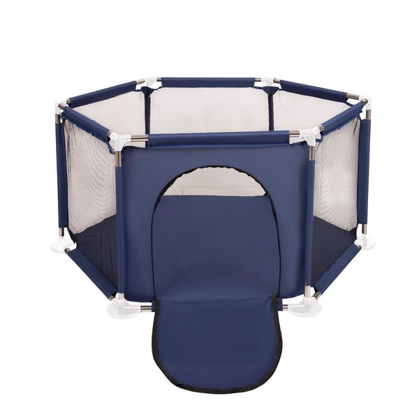 Selonis Box Esagonale Con 400 Palline Box Per Bambini, Blu:Babyblue/Blu/Perla-image
