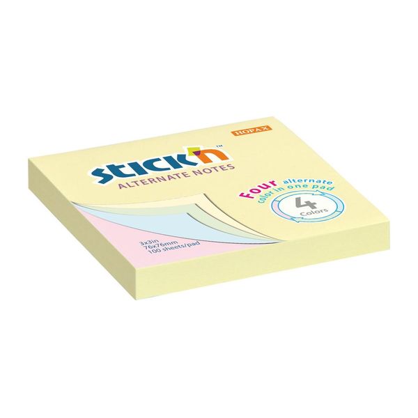 Stick´N Di Hopax Note Adesive Alternative - 76 X 76 Mm / Colori Pastello-image