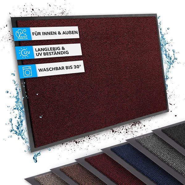 Tappeto Antipolvere Sky Tappeto Antipolvere Per Interni Ed Esterni Rosso 135X200 Cm-image