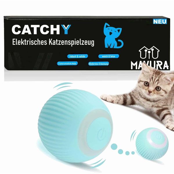 Catchy Giocattolo Elettrico Per Gatti Palla Interattiva Automatica Che Rotola-image