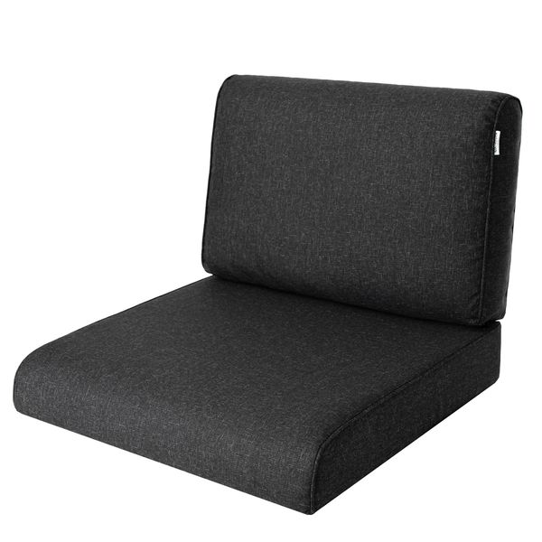 Pillowprim, Cuscino Per Poltrona In Rattan, Esterno, Cuscino, Cuscino Per Pallet, Cuscino Per Seduta, Mobili In Rattan, Nero, 70 X 70 Cm-image