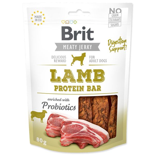 Snack Brit Barretta Proteica Di Agnello Jerky 80 G-image
