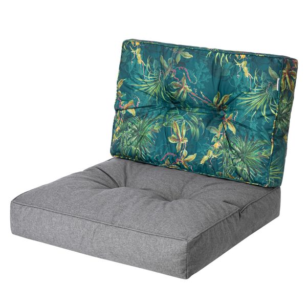 Cuscino Da Giardino "Kaja"" (50×50/50×39 Cm) Seduta 2 Pezzi | Cuscino Per Pallet, Mobili Da Giardino, Altalena Hollywood, Cuscino Per Seduta | Hobbygarden"-image