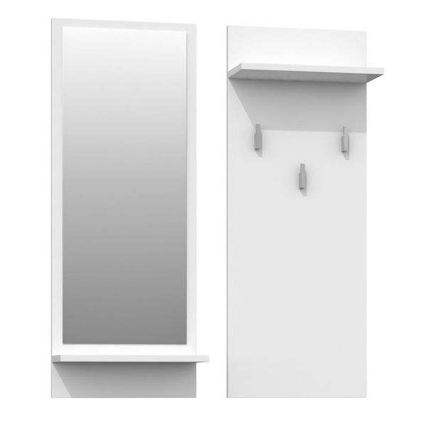 Parete Per Anticamera Rikardo - Bianco Opaco-image
