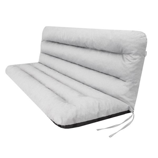 Cuscino Pillowprim Per Altalena Hollywood - Cuscino Per Panca Da Giardino - Cuscino Per Panca - Cuscino Per Seduta E Schienale - Larghezza Seduta 150 Cm Grigio Cenere-image