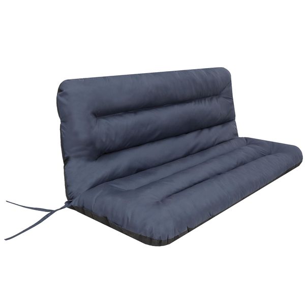 Cuscino Pillowprim Per Altalena Hollywood - Cuscino Per Panca Da Giardino - Cuscino Per Panca - Cuscino Per Seduta E Schienale - Larghezza Seduta 150 Cm Blu Navy-image