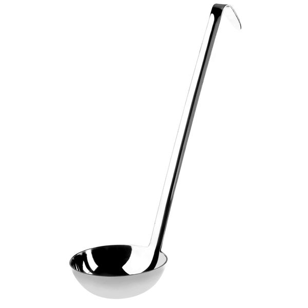 Mestolo Per Zuppa "Kebal"" In Acciaio Inox Kadax, Mestolo Per Salsa Con Manico Lungo Ed Ergonomico, 8 Cm, Argento, 1 Pezzo"-image