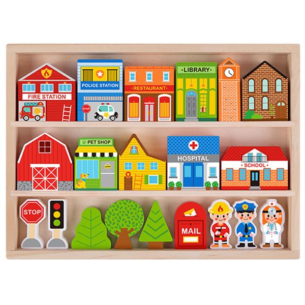 Tooky Toy Kit In Legno E Figure Mias-image