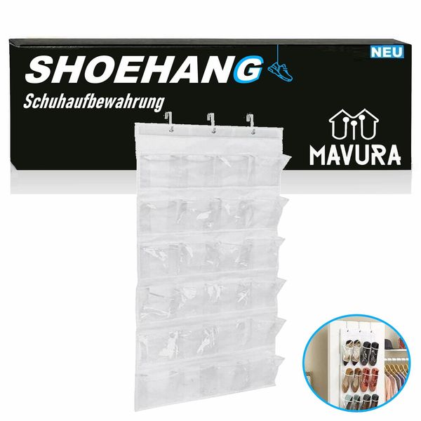 Shoehang Contenitore Appeso Organizzatore Di Scaffali Appesi Porta Scarpe Porta Scaffali 24 Scomparti-image