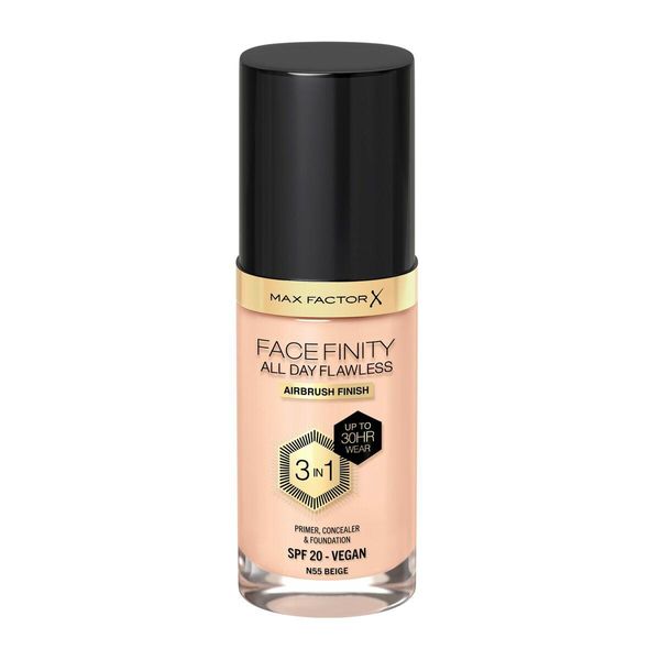 Max Factor Facefinity All Day Flawless 3In1 Airbrush Finish Spf 20 (N55 Beige) 30 Ml-image