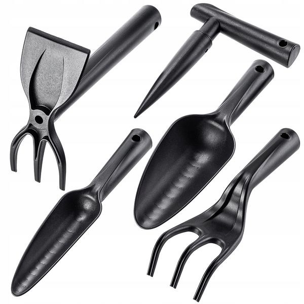 Set Di Attrezzi Da Giardino Kadax "Astros"", Set Di Attrezzi Da Giardino 6 In 1 In Plastica Robusta, Accessori Da Giardino, Vanghe E Pale"-image
