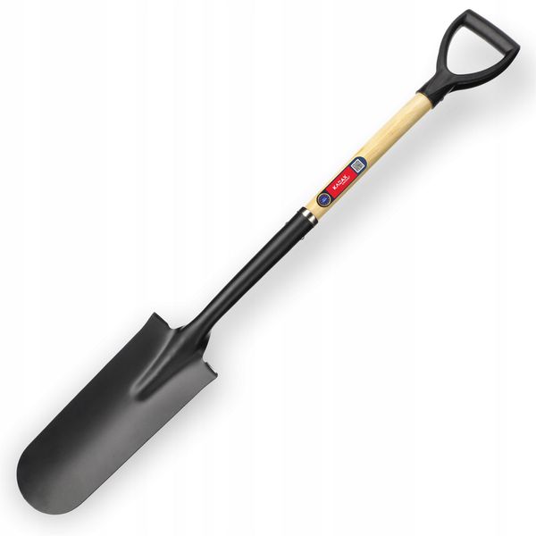 Vanga Kadax "Ladce"", Vanga Da Giardiniere In Metallo Con Manico In Legno, Nero, 110 Cm"-image