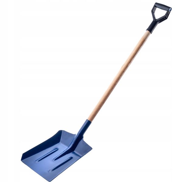 Pala Da Carbone In Acciaio Kadax, Pala Con Manico Lungo In Legno, Vanga Con Manico A D Per Sassi-image