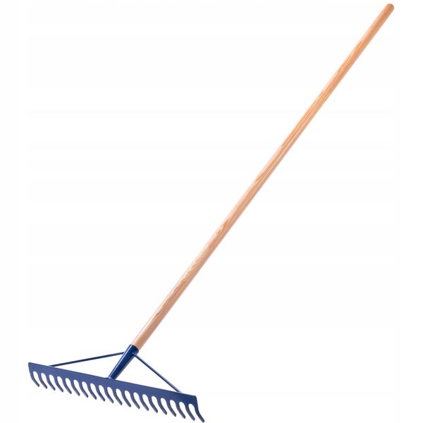 Rastrello Kadax "Ripi"", Rastrello Per Pietre, Rastrello Da Giardino In Acciaio, 155 Cm, Blu"-image