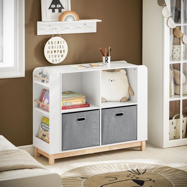 Sobuy KMB85-W Scaffale Libreria Per Bambini Scaffale Per Camera Dei Bambini Scaffale Per Camera Dei Bambini-image