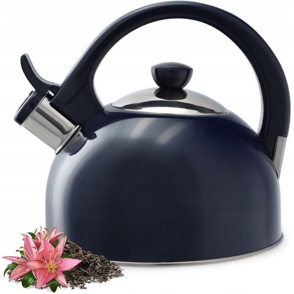 Bollitore Kadax "Vasto"", Bollitore In Acciaio Inox Per Tutti I Tipi Di Cucina, Blu Navy, 1,7 L"-image