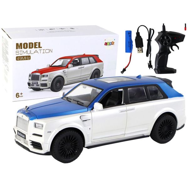 Auto Telecomandata R/C 1:20 Bianco/Blu-image