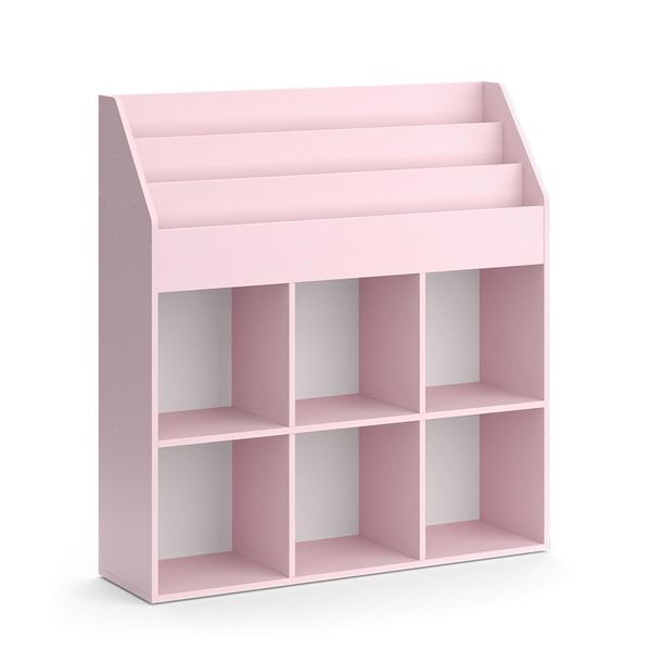 Vicco Libreria Bambini Luigi, 107.2 X 114.2 Cm Senza Box Pieghevole, Rosa-image