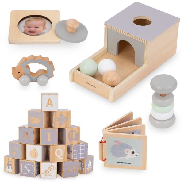Scatola Didattica Montessori Per Bambini - 6 Giocattoli-image