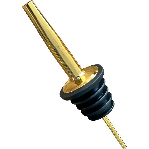Versatore Per Bottiglie In Acciaio Inox In Oro - Set Di 1-image