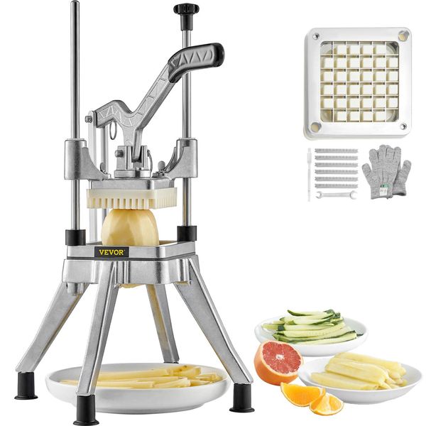 Tagliaverdure Vevor, Multifunzione, Per Tagliare Verdura E Frutta, Compresi Cetrioli, Patate, Cipolle (1/2 Pollice)-image
